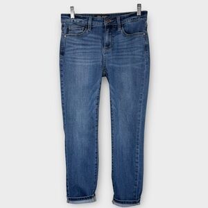 Judy Blue Relaxed Fit Jeans 29 Mid Rise Tapered Chic Dark Wash Ankle JB82102DK